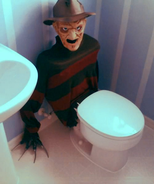 To not let vistors use my toilet