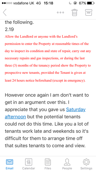 Is the letting agent being an absolute twat here?