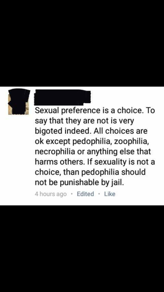 It's another FB 'discussion' on TRAs...