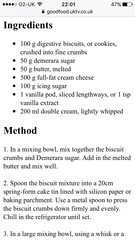 Can we talk cheese cake? Advice