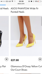 Why Can't I find yellow court shoes?