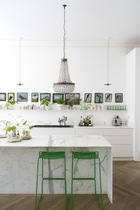 Help...adding colour to a white and mint kitchen