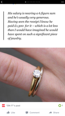 The diamond ring post....