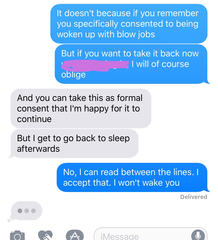 he wanted a lie-in, he got sex....am i silly to apologise?