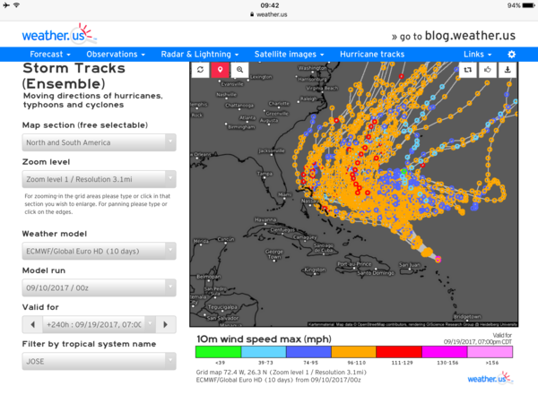 US (and other places) Hurricane season