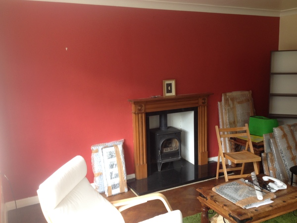 Any ideas for what I can with this living room wall?