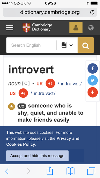 IABU, about introversion