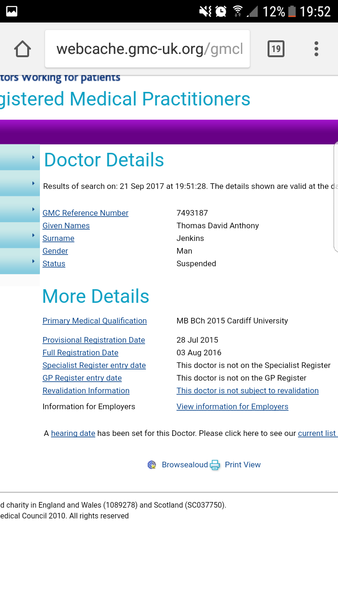 General Medical Council Fails to Sack Convicted paedophile Doctor