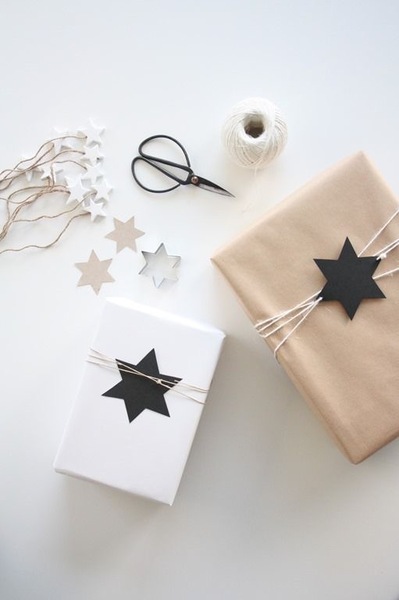 Wrapping paper theme- let's pretend we don't just grab some from the supermarket