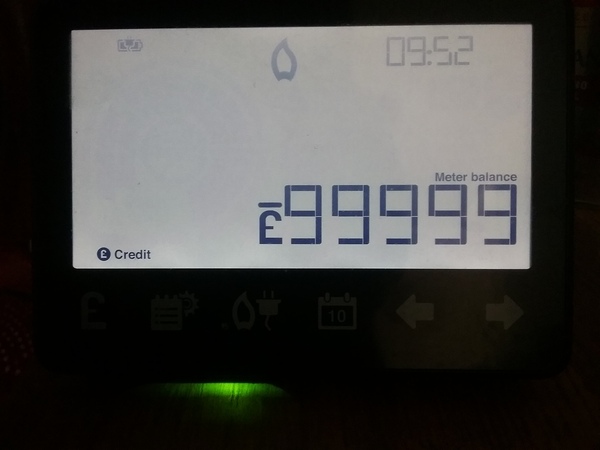 To be -£99999 in arrears on my gas but still on green for useage?