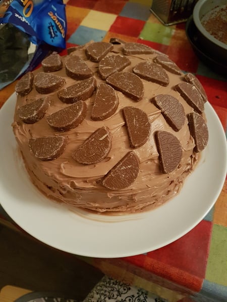 To ask how the hell you would ice a choc orange cake?