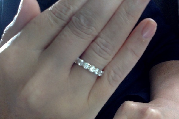 Princess Cut Eternity Ring