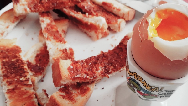 To think dippy eggs and toast is the best thing ever?