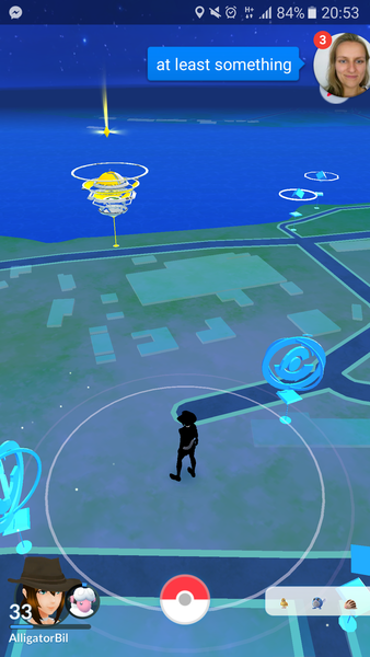 Pokemon Go #12: "It's in the trees! It's coming!" The Houndooms of love are calling me (to join in a raid).