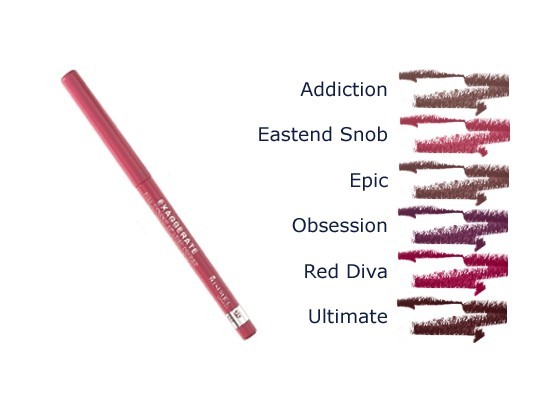Rimmel lipsticks and lipliners