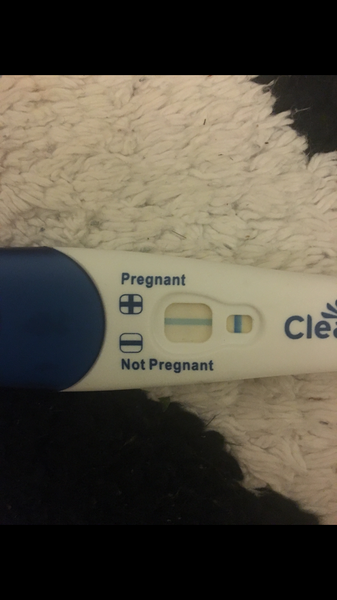 Faint positive Clear Blue