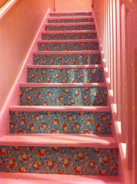 Anyone got coloured wooden stairs?