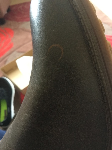 Is this a normal variation in leather, or is it damaged?
