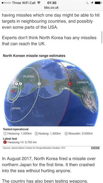 Worried about North Korea