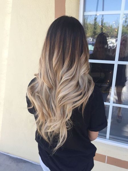 Would you consider this person blonde or brunette most?
