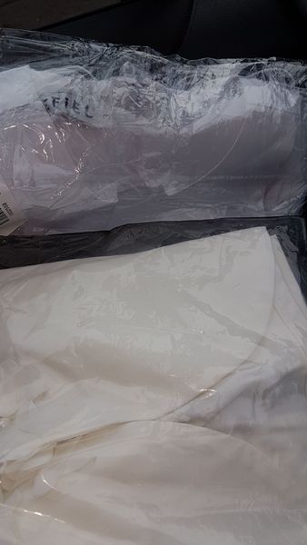 White flower girl dresses but ivory cardis