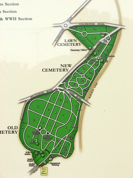 Posting for traffic - looking for grave in Ipswich New Cemetery. Anyone know it?