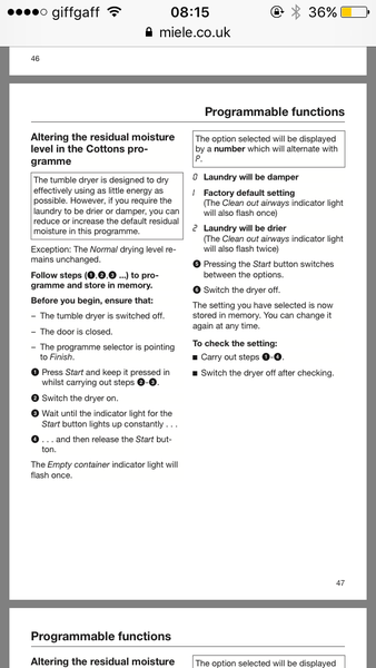 To replace Bosch washer / dryer with Miele washer / dryer