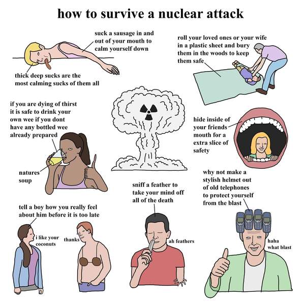 To ask how long it will take to die if we do get nuked