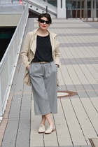 Cropped wide leg trews and footwear. Help!