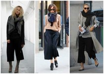 Cropped wide leg trews and footwear. Help!