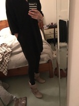 Help, it's me the 40 year old who wasn't sure about dress with boots for evening out! Urgent style advice required (pics attached!)