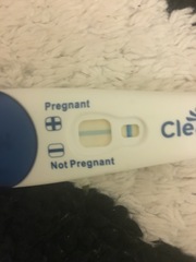 Faint positive Clear Blue