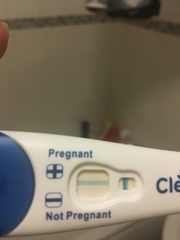 Faint positive Clear Blue