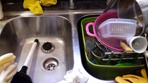 Double Kitchen Sink - Always Backing Up