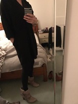 Help, it's me the 40 year old who wasn't sure about dress with boots for evening out! Urgent style advice required (pics attached!)