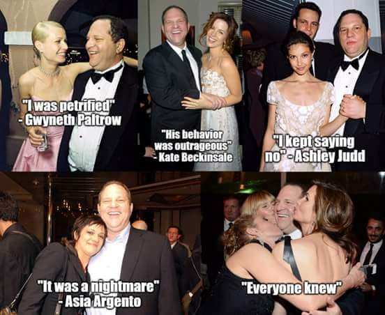 To think loads of  people in Hollywood knew about Harvey Weinstein and dont want to admit it?