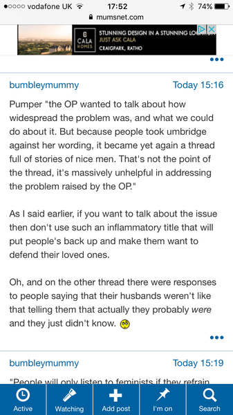 To think there is a group on MN deliberately trying to downplay the institutional oppression of women?