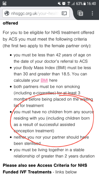 To lie so I can have a baby?