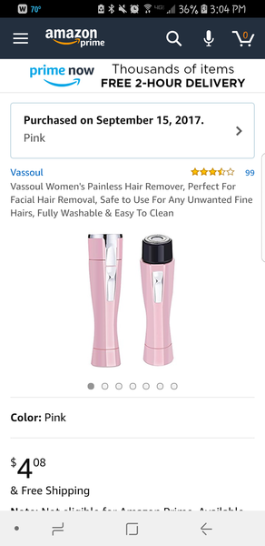 To ask about your blonde lady moustache?