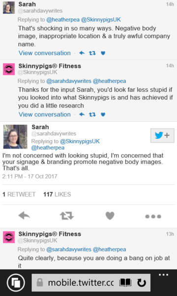 To complain about this advert?