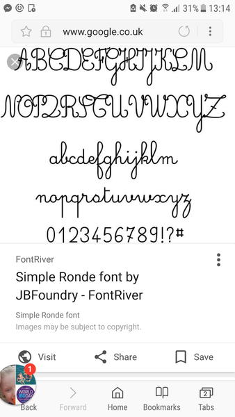 Year One - everything typed in cursive. I can barely read it!