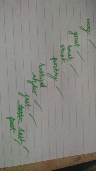 handwriting in Y2