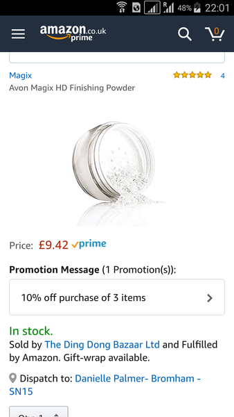 Powder for wedding make up