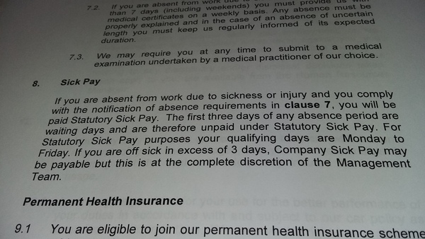 my new work contract