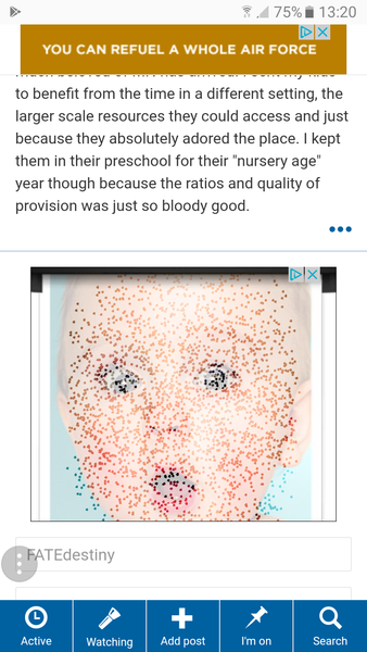 Advert not allowing mobile pages to load
