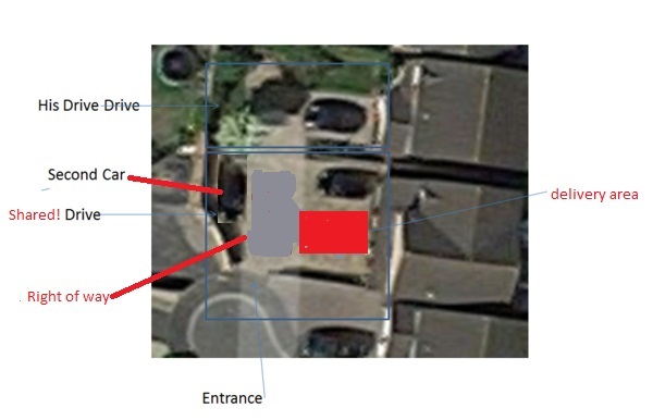 Driveway wars - picture/diagram included