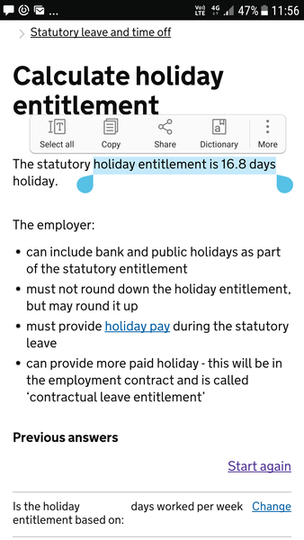 Boss says i only have 5 days holiday next year, all year!!