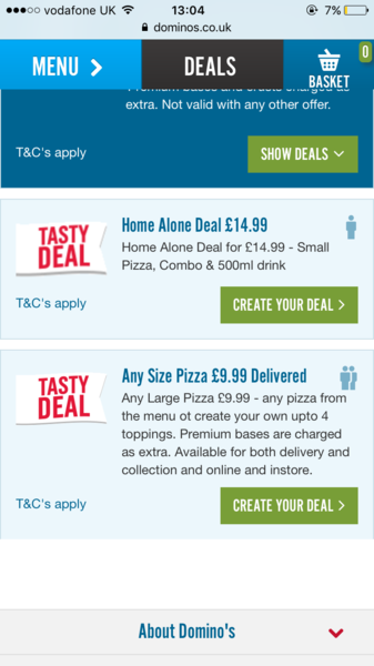 To wonder what the hell? A Domino's pizza is £20??
