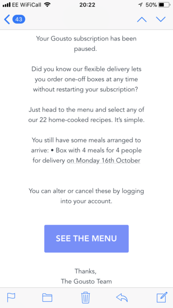 Would you like to test a Gousto recipe box? £300 voucher to be won for feedback NOW CLOSED