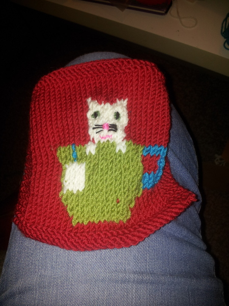 Woolly Hugs. Photos of the finished Blanket for CatThiefKeith's family and a message from her DH now on this original thread. TITLE EDITED BY MNHQ